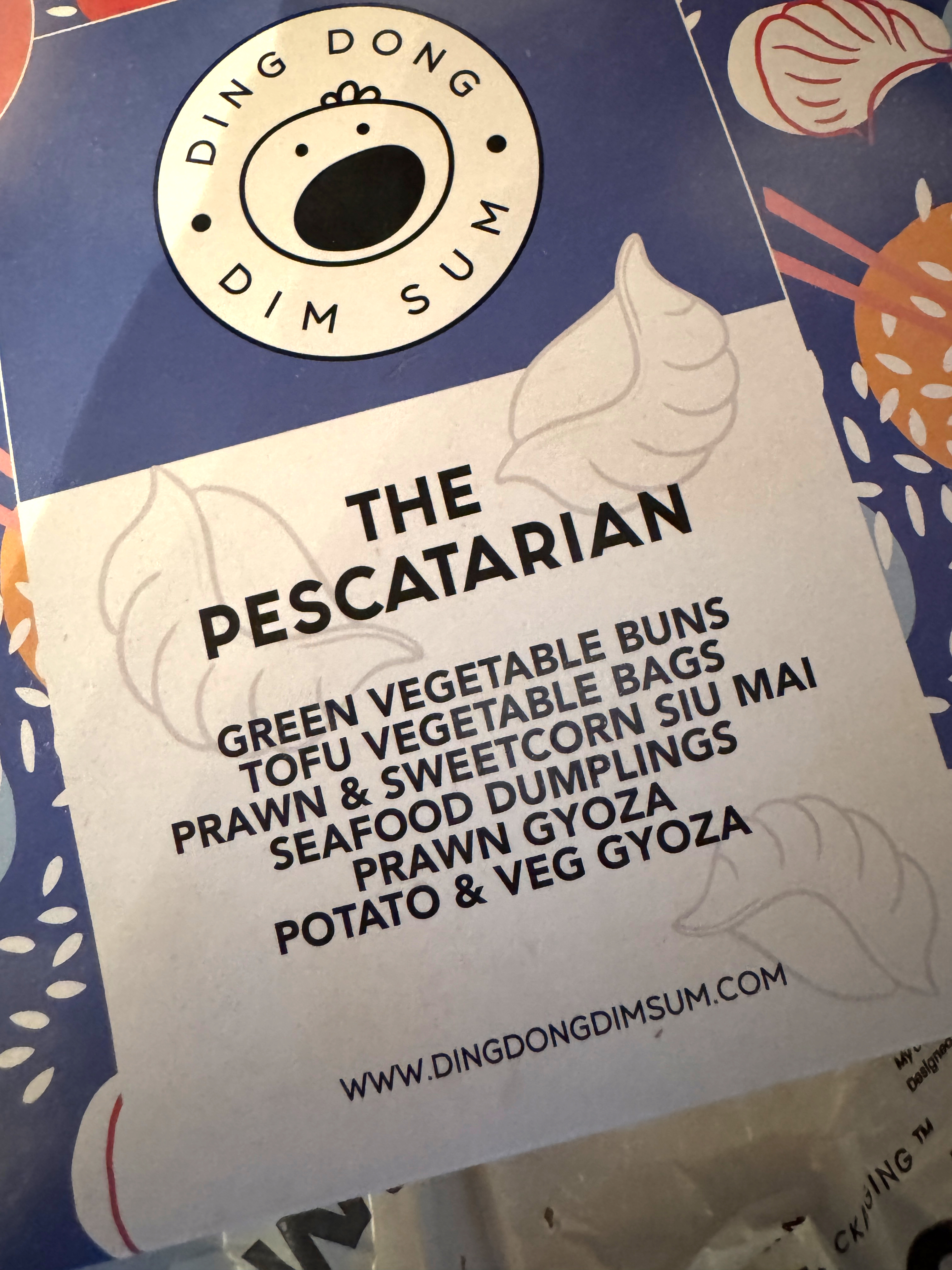 Ding Dong Dim Sum pescatarian meal kit packaging on arrival in the UK before preparing a Lunar New Year meal at home.